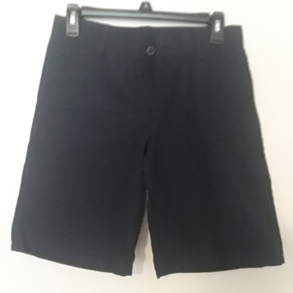 Chaps Boys size 14 Reg. dark navy blue dress shorts w/side pockets, zipper front - Picture 1 of 3